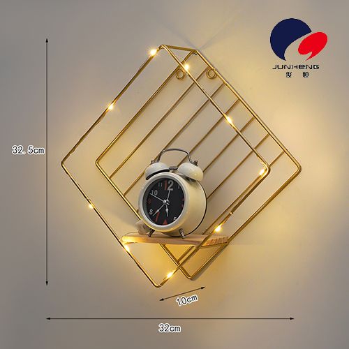 Nordic ins light luxury style creative wall decoration, living room wall TV, wall shelf, wall hanging decoration A818