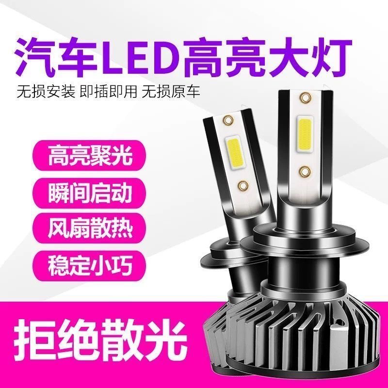 汽车LED大灯H1H7H4 超亮聚光详情图6