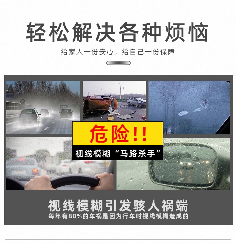 防雾汽车挡风玻璃防雨长效车窗除雾喷剂车内不起雾后视镜防水神器详情图5