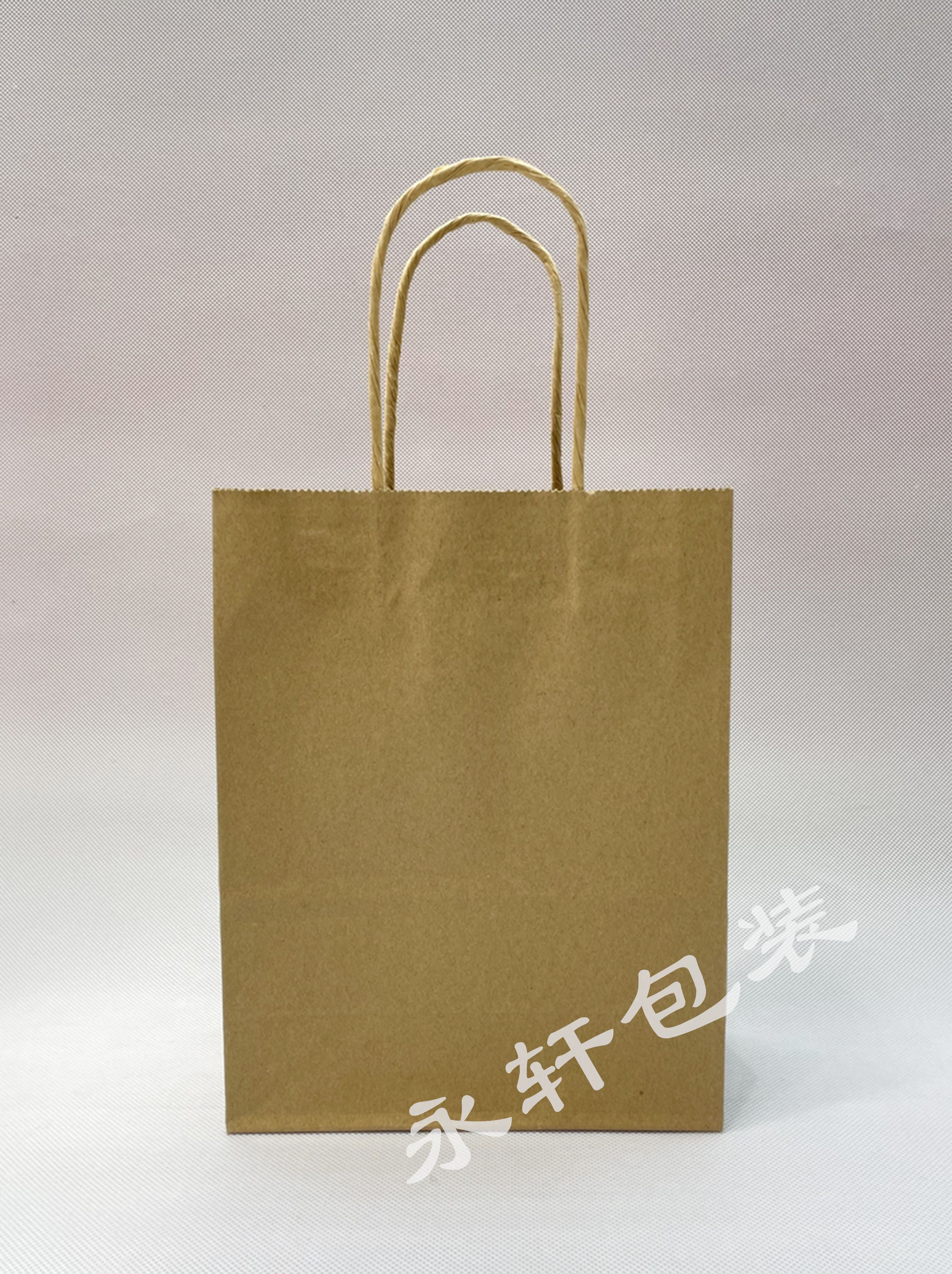 牛皮纸袋简约纯色手提袋购物袋礼品袋13