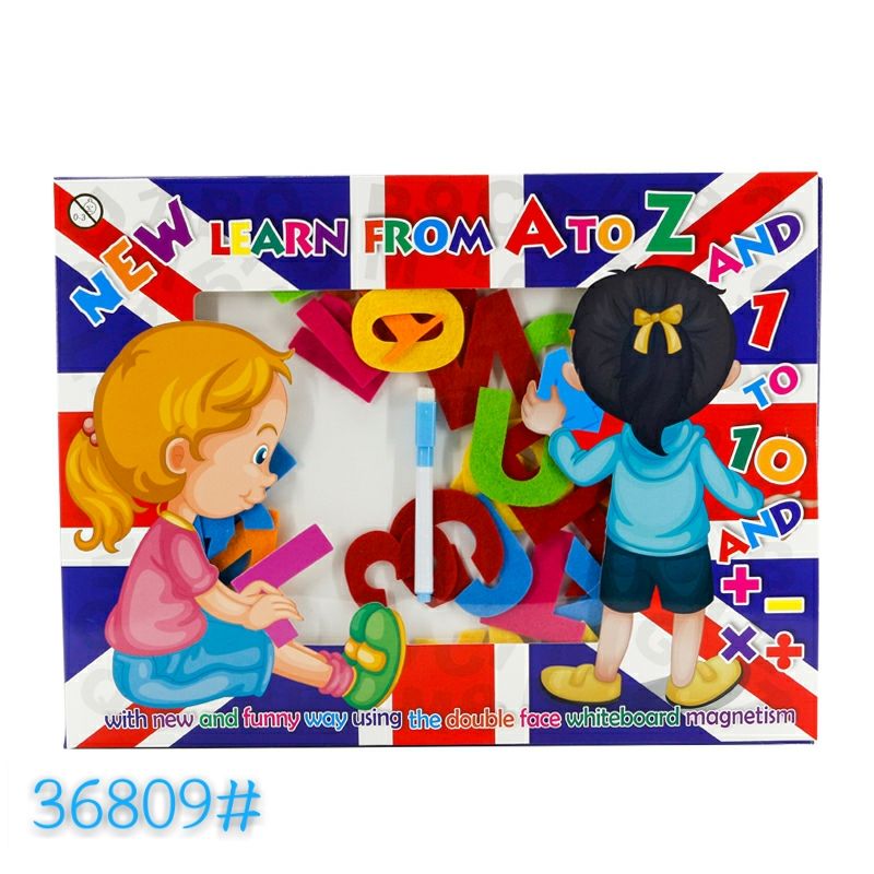 Double Sided Learning Spelling Flannel Felt-Letter Board Counting Education White Board Toddlers Toy thumbnail