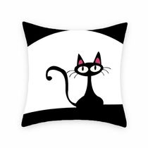 Cartoon animation short plush digital print pillowcase support custom sofa office pillow car back