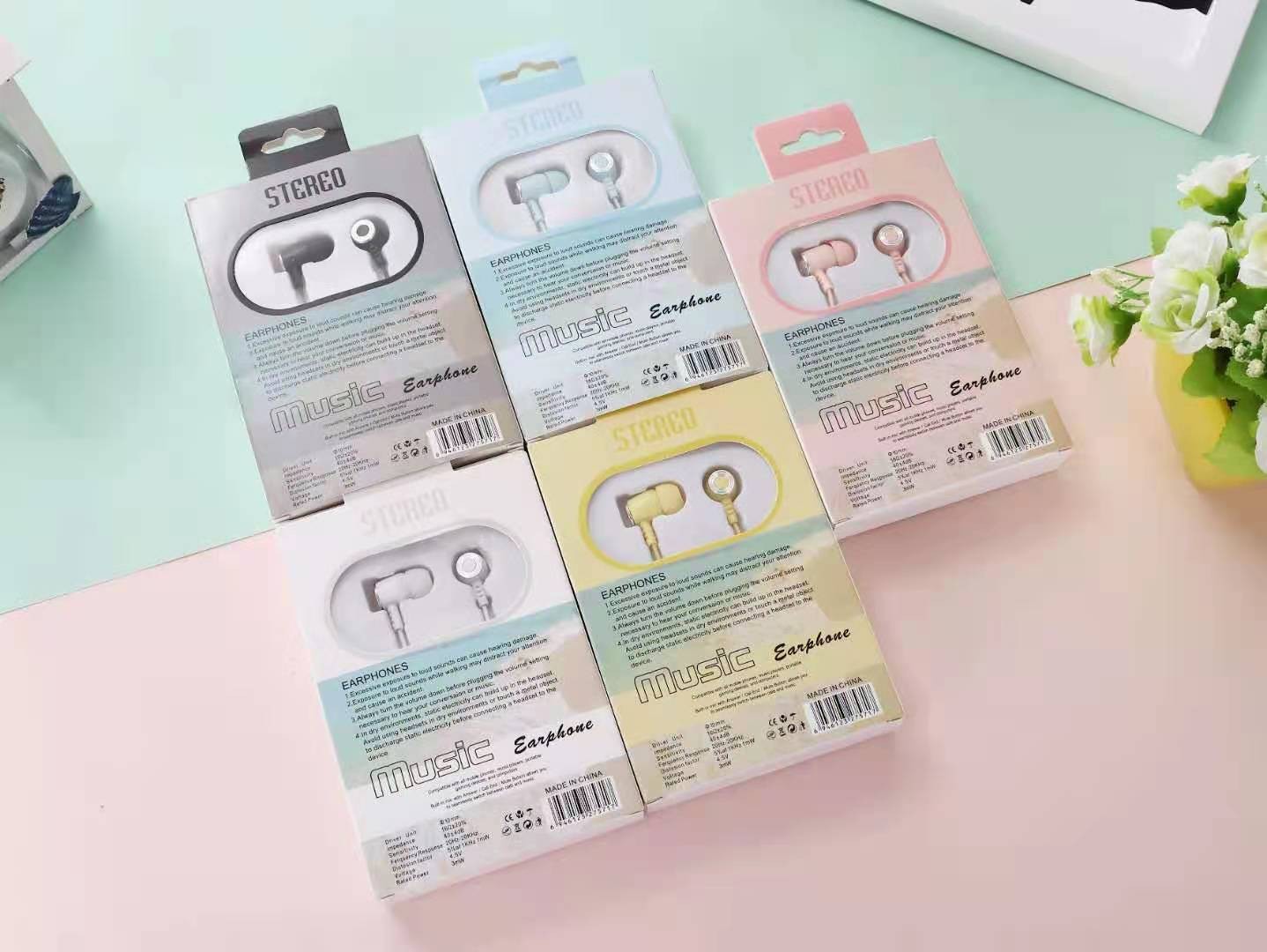 KY-71 Sogo Headphones, in-ear headphones, earbuds with microphone (Color randomly dispatched) pic 3