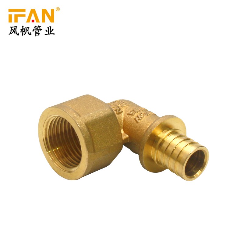 IFAN 工厂直销 水暖件 滑进管件 内外牙弯头 CW617 L20x1/2''F 铜弯头 详情图2
