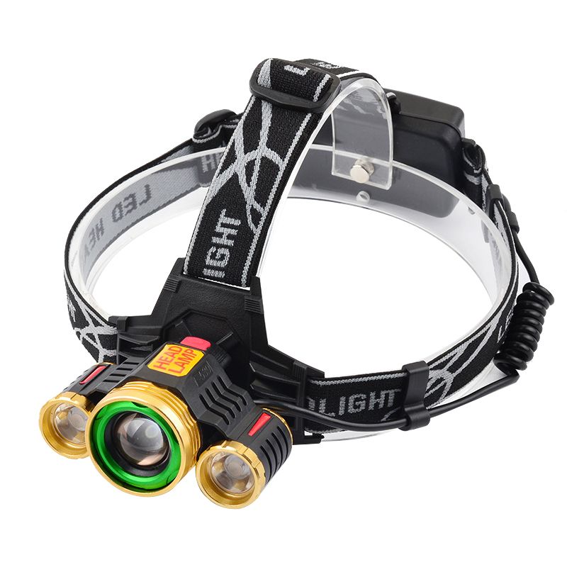 Headlamp powerful charging super bright led headwear outdoor long-range flashlight night fishing non-inductive mining lamp xenon lamp
