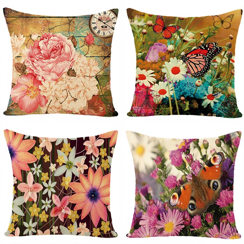 Fax digital print pillowcase without core supports custom patterned sofa pillow car back cushion thumbnail