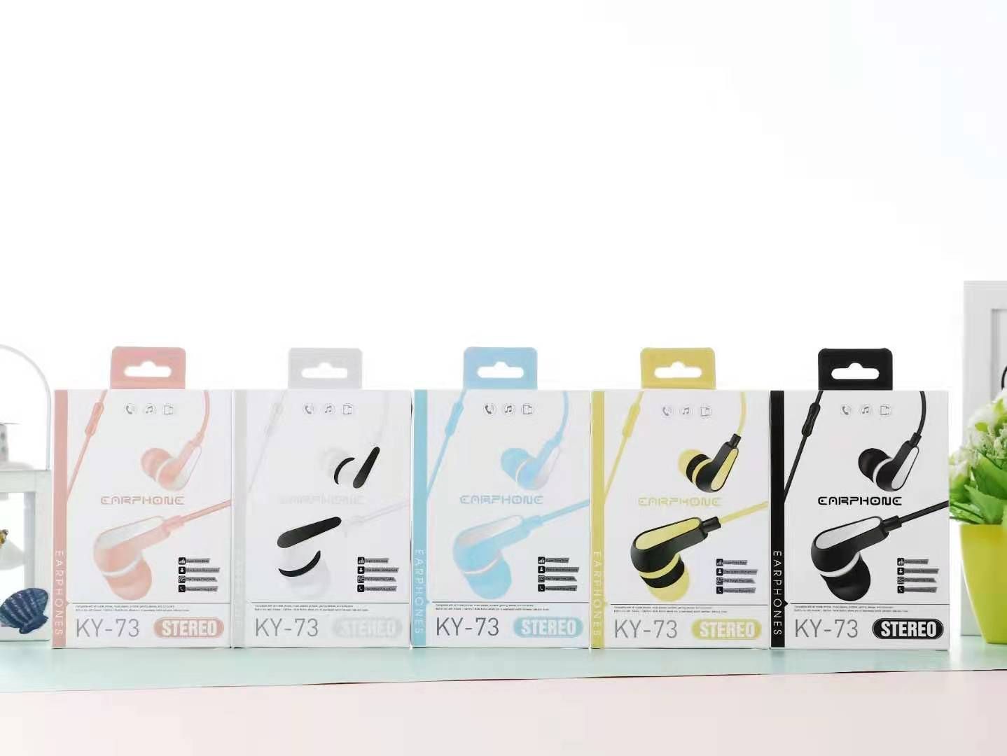 KY-73 Sogo Headphones, in-ear headphones, earbuds with microphone (Color randomly dispatched) Specification image