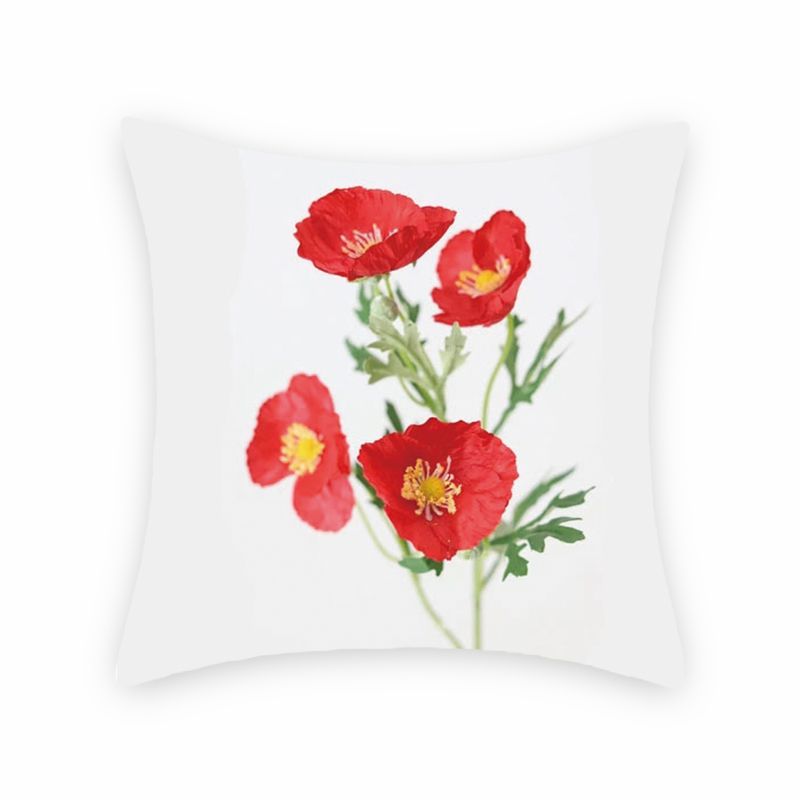 Plain flower digital print pillowcases, sofa, living room cushions, headrests, bedroom cushions, car backrests Specification image