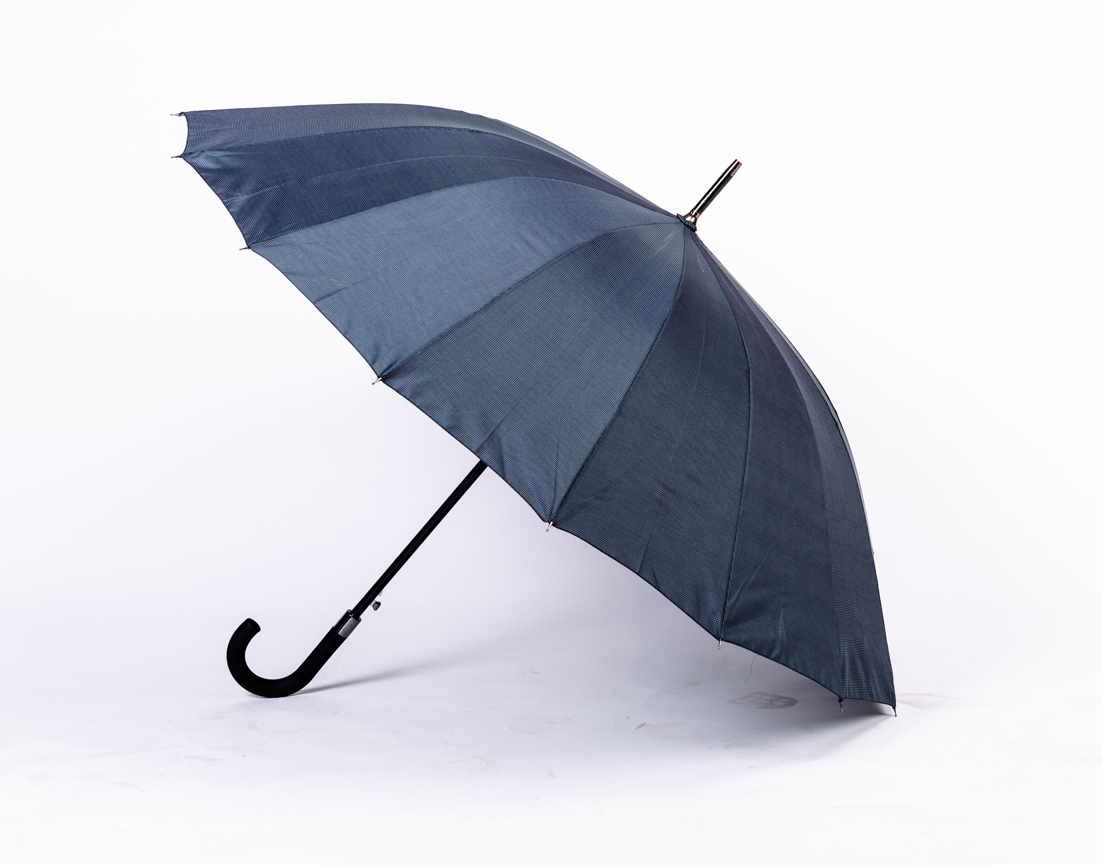 1665G长柄雨伞16骨格纹大尺寸雨伞商务雨伞男士晴雨2用雨伞详情图11