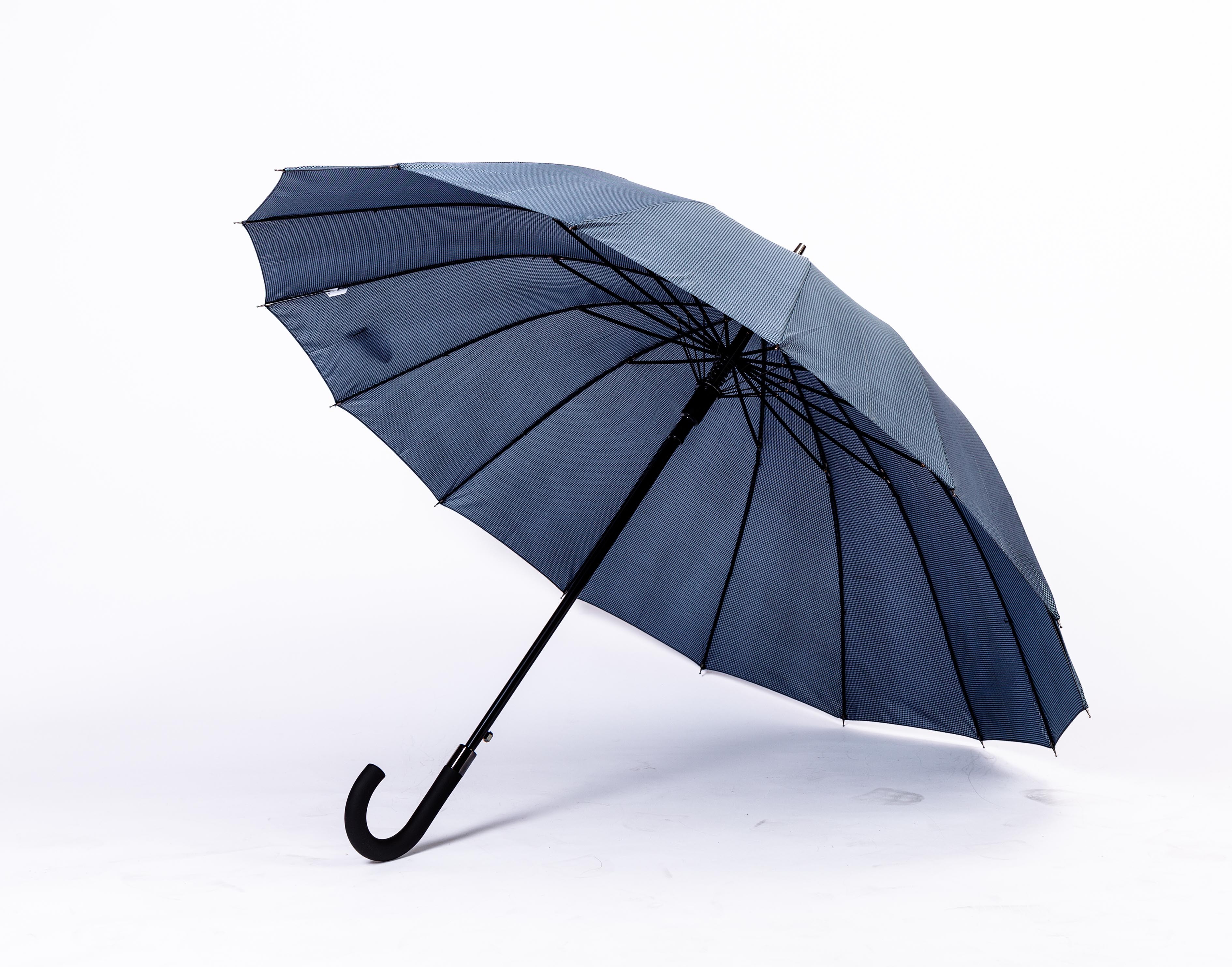 1665G长柄雨伞16骨格纹大尺寸雨伞商务雨伞男士晴雨2用雨伞详情图15