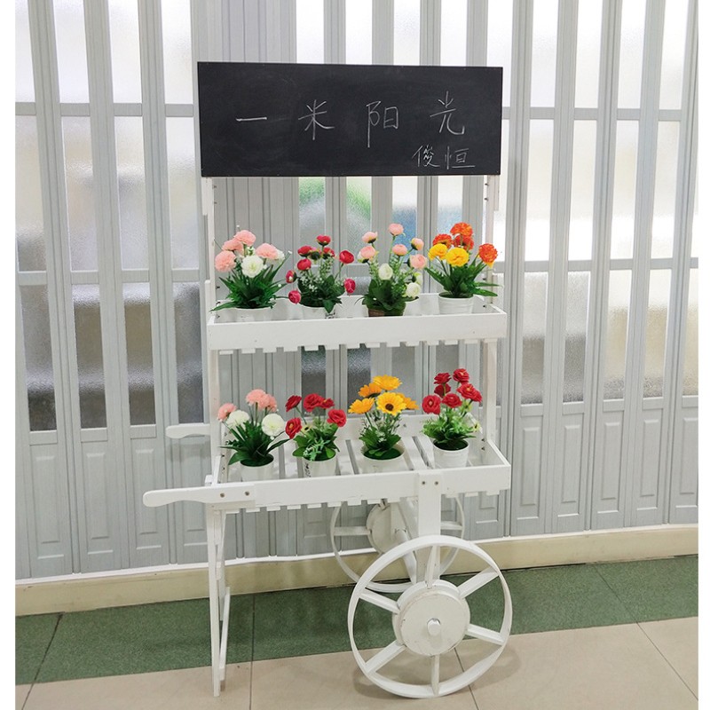A433梯形六托花架多层室内多肉实木质阳台客厅植物花盆架详情图8