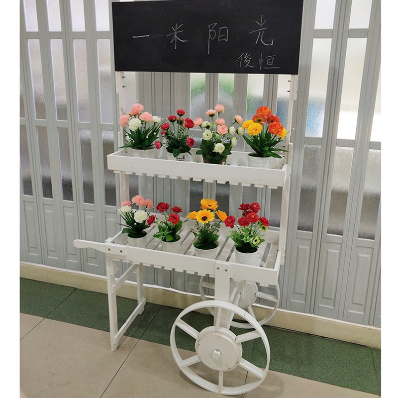 A433梯形六托花架多层室内多肉实木质阳台客厅植物花盆架详情图9