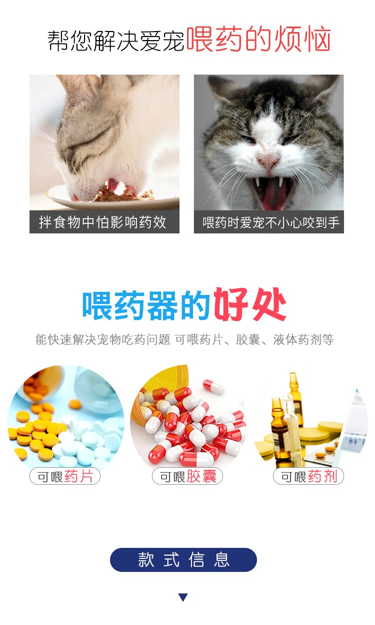 按压式宠物犬猫干湿双用喂药器狗针管喂水器猫兔小动物喂奶器详情图2