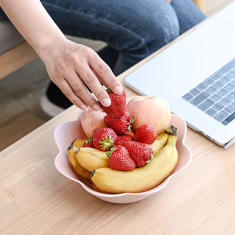 创意欧式家用水果盘客厅茶几塑料糖果盘干果盘办公室零食盘小果盘白底实物图