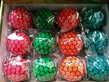 6.0葡萄球，七彩珠，网袋球，变色球，挤压玩具，减压神器，搞笑搞怪玩具儿童用品系列