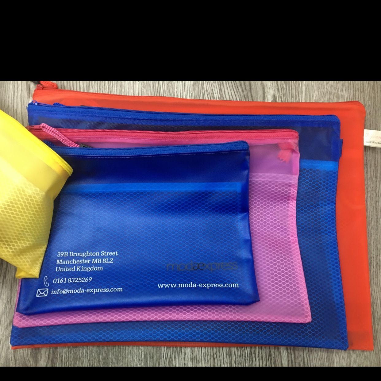File bag /A4 mesh bag /PVC frosted mesh bag/grid bag/Custom LOGO file bag Specification image