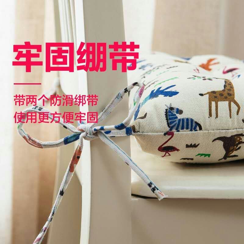 四方棉麻白棉坐垫椅子家用冬季地上座垫学生办公室久坐屁股垫椅子凳子屁股垫子产品图