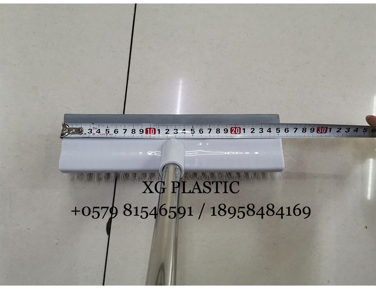 地刷塑料家用厕所清洁刷不锈钢长柄新款耐用地板刷灰色瓷砖地板刷详情图5