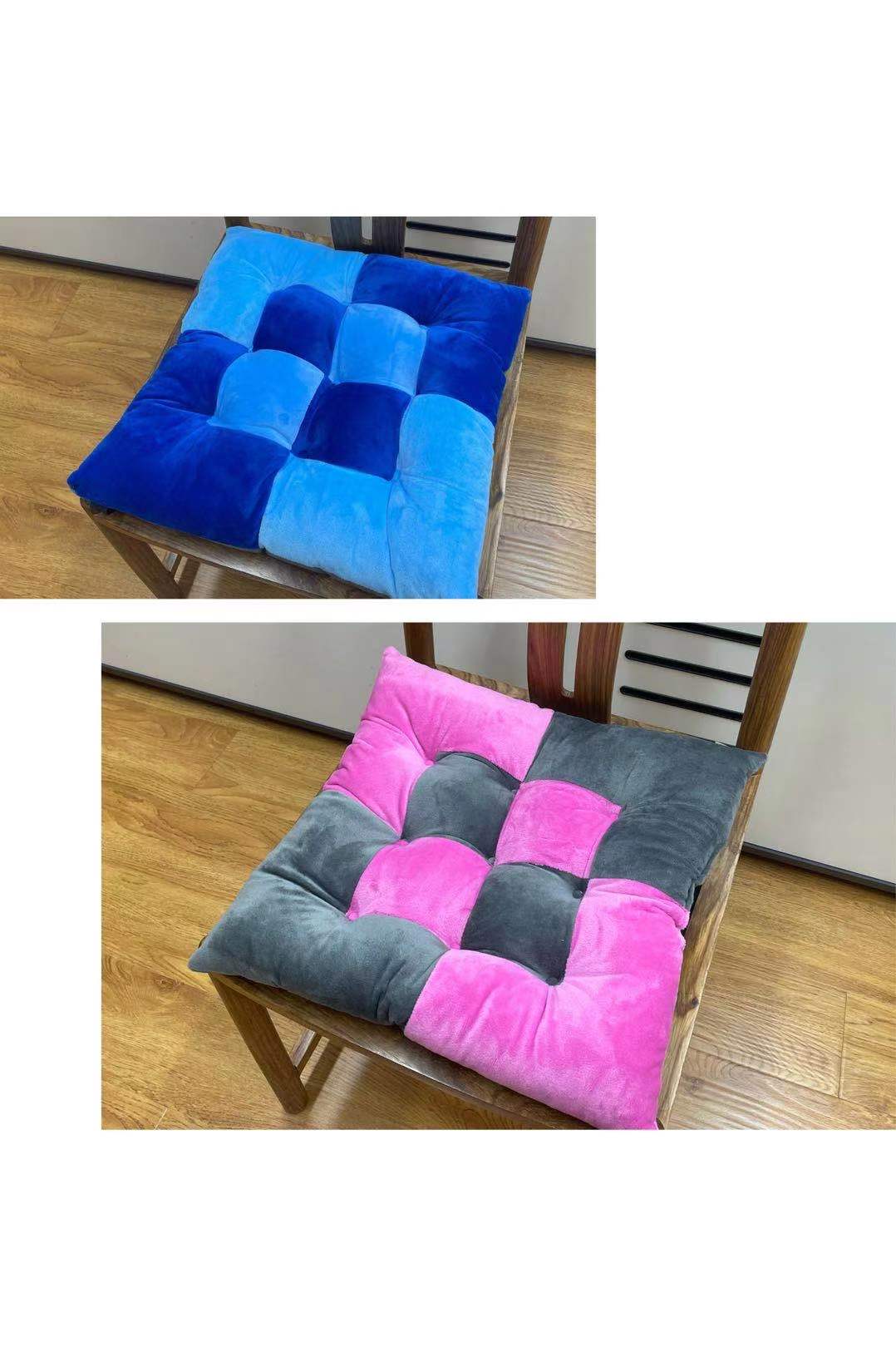 交叉白棉凳子垫