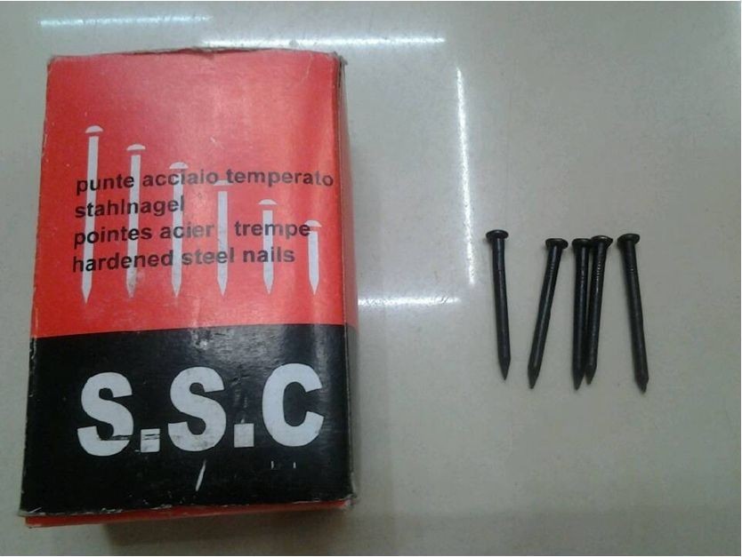 SSC小盒煮黑水泥钉钢钉 镀锌水泥钉钢钉详情图1