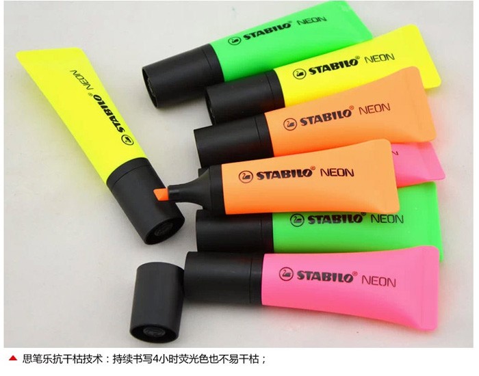 德国STABILO思笔乐荧光笔72霓虹乐记号笔 创意记号笔详情图7