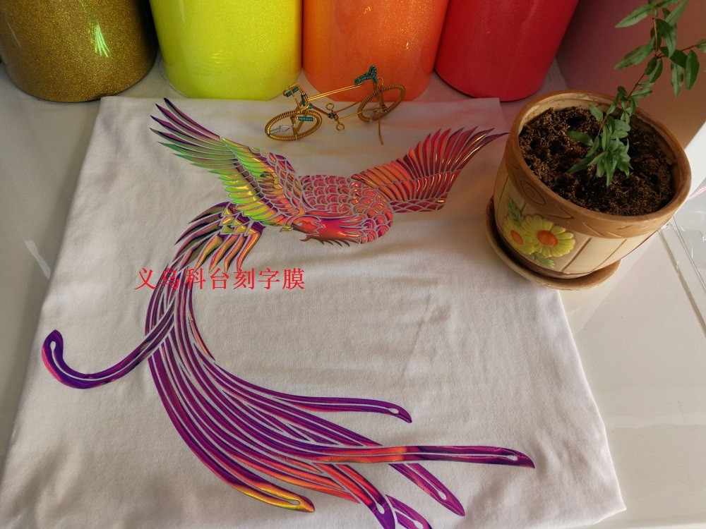 Factory direct sales of heat transfer engraving film, PU plain surface engraving film, DIY personalized, private customization, engraving patterns based on provided drawings, various clothing logos pic 12