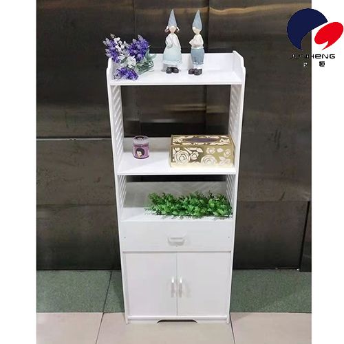 Bathroom storage rack Bathroom storage rack Bathroom storage cabinet Toilet corner cabinet Bathroom toilet side cabinet ZW2999 double-door three-level bathroom cabinet