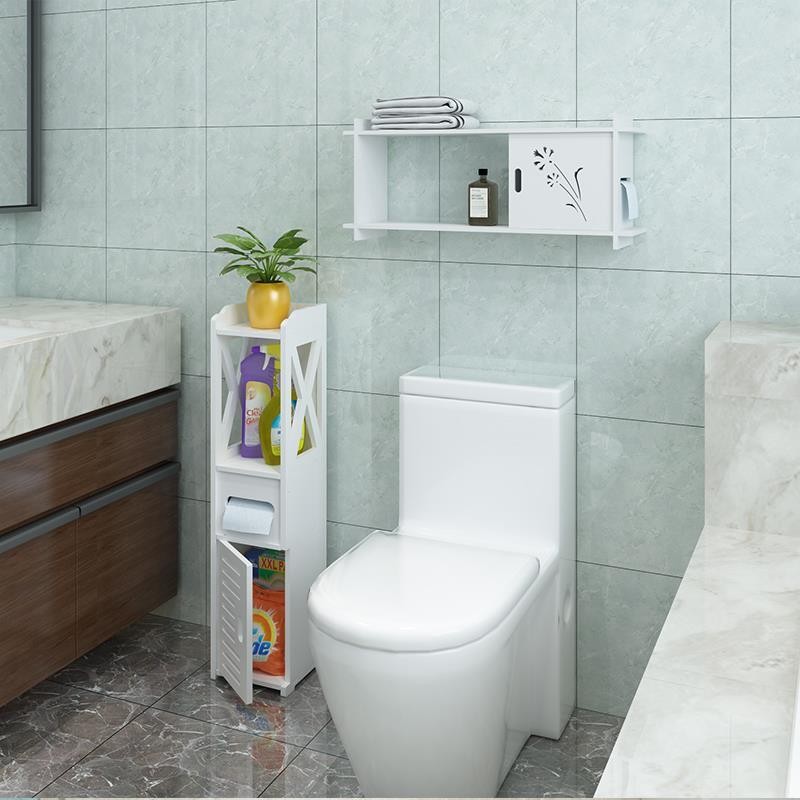 浴室卫生间整理置物架落地式多功能置物柜防水防潮ZW2864 卫生间收纳柜详情图1
