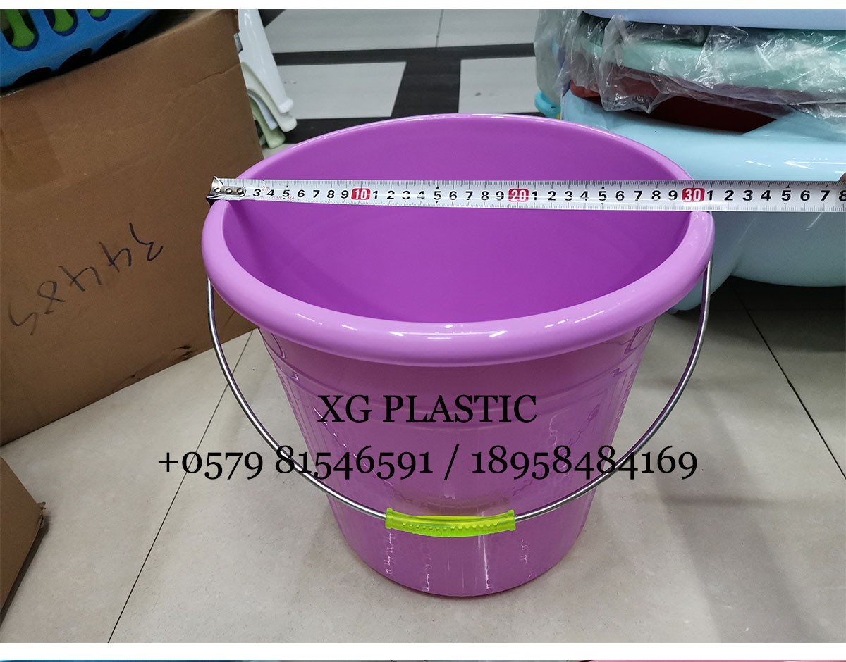 小号塑料水桶带盖铁把水桶家用蓄水桶洗衣桶时尚热销圆形塑料桶详情图7