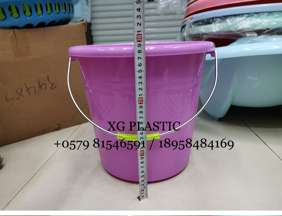 小号塑料水桶铁把水桶家用蓄水桶洗衣桶糖果色时尚圆形塑料桶热销详情图8