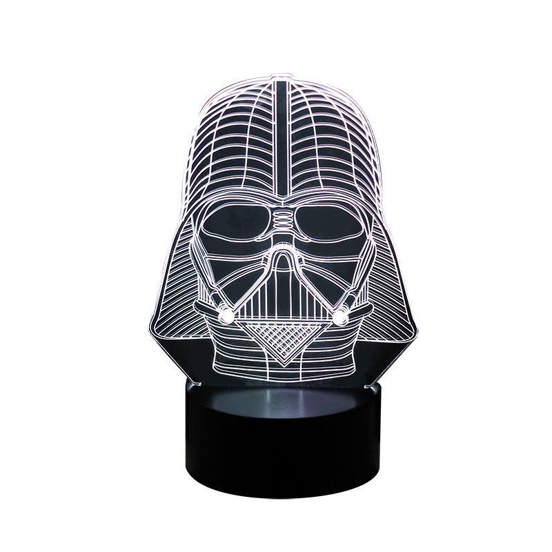 Star Wars 3D Night Lamp Touch Color Changing Table Lamp Bedside Lamp 3D Visual Atmosphere Decoration Lamp Office Desk Lamp