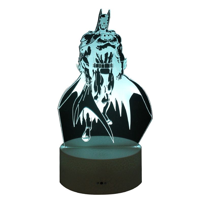 Batman 3D night light usb plug-in remote control lamp color-changing bedroom bedside lamp Creative birthday gift thumbnail