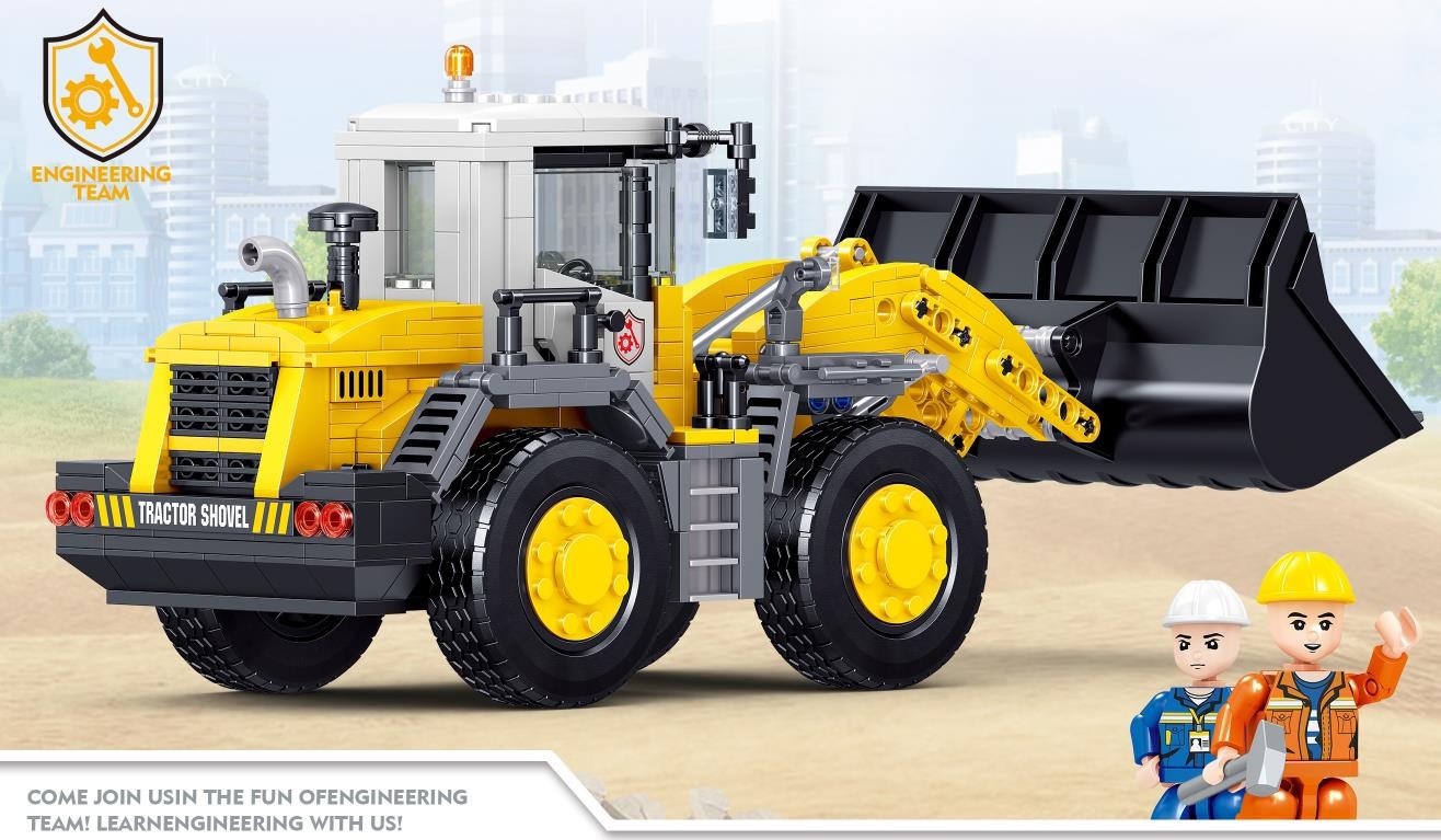 捷雅妮QL0237工程铲车积木详情图2