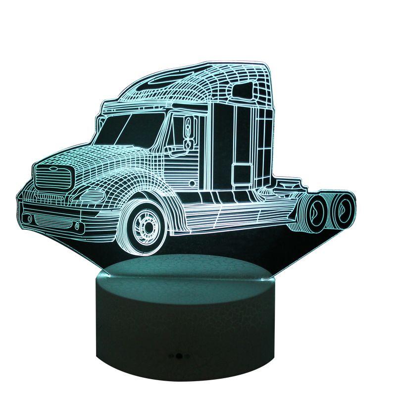 Creative 3D car head nightlight LED lamp USB lamp Bedside lamp Bedroom lamp Holiday birthday gift