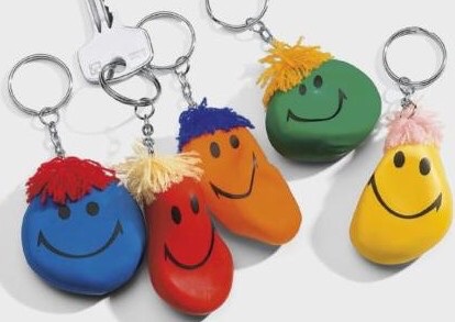 钥匙扣，挂绳变脸娃娃百变公仔玩偶卡通图案定制益智休闲运动表情搞笑创意玩具儿童教育活动挤压减压产品图