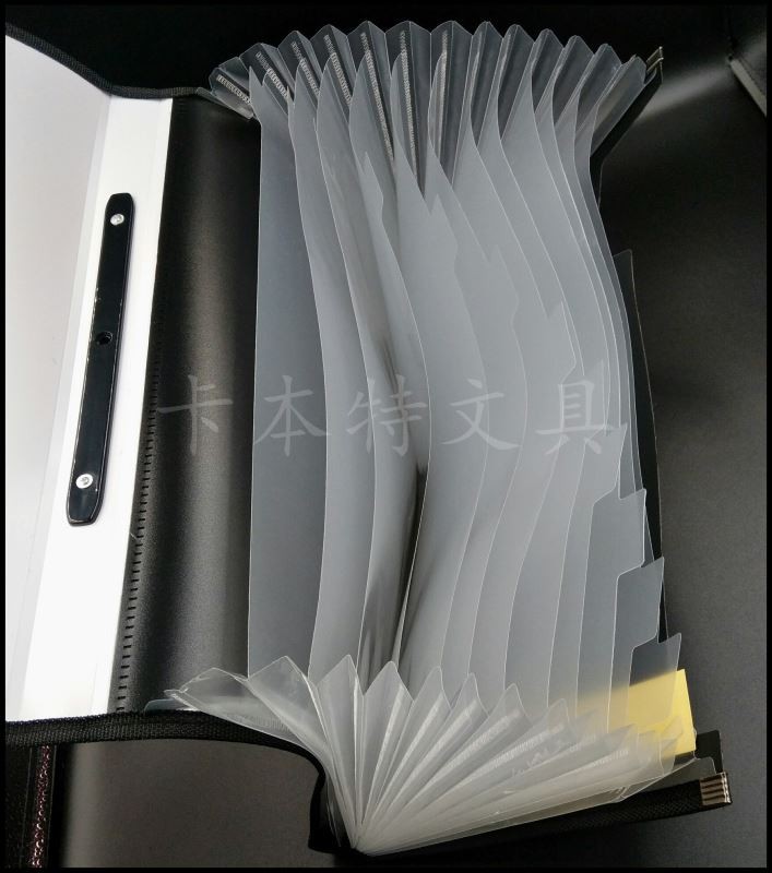 手提式办公事务包FC黑色石头纹包边风琴包 文件包 办公资料包 厂家直销 学生试卷包详情图8