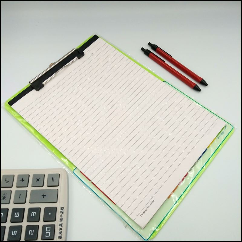 写字板夹 自产自销 A4菜板夹 实色文件夹 厂家直销 书写板夹详情图8