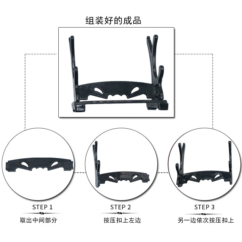 Anime weapon stand, sword and knife display stand, game peripheral figurines, battle royale toys, plastic display stand detail image 2