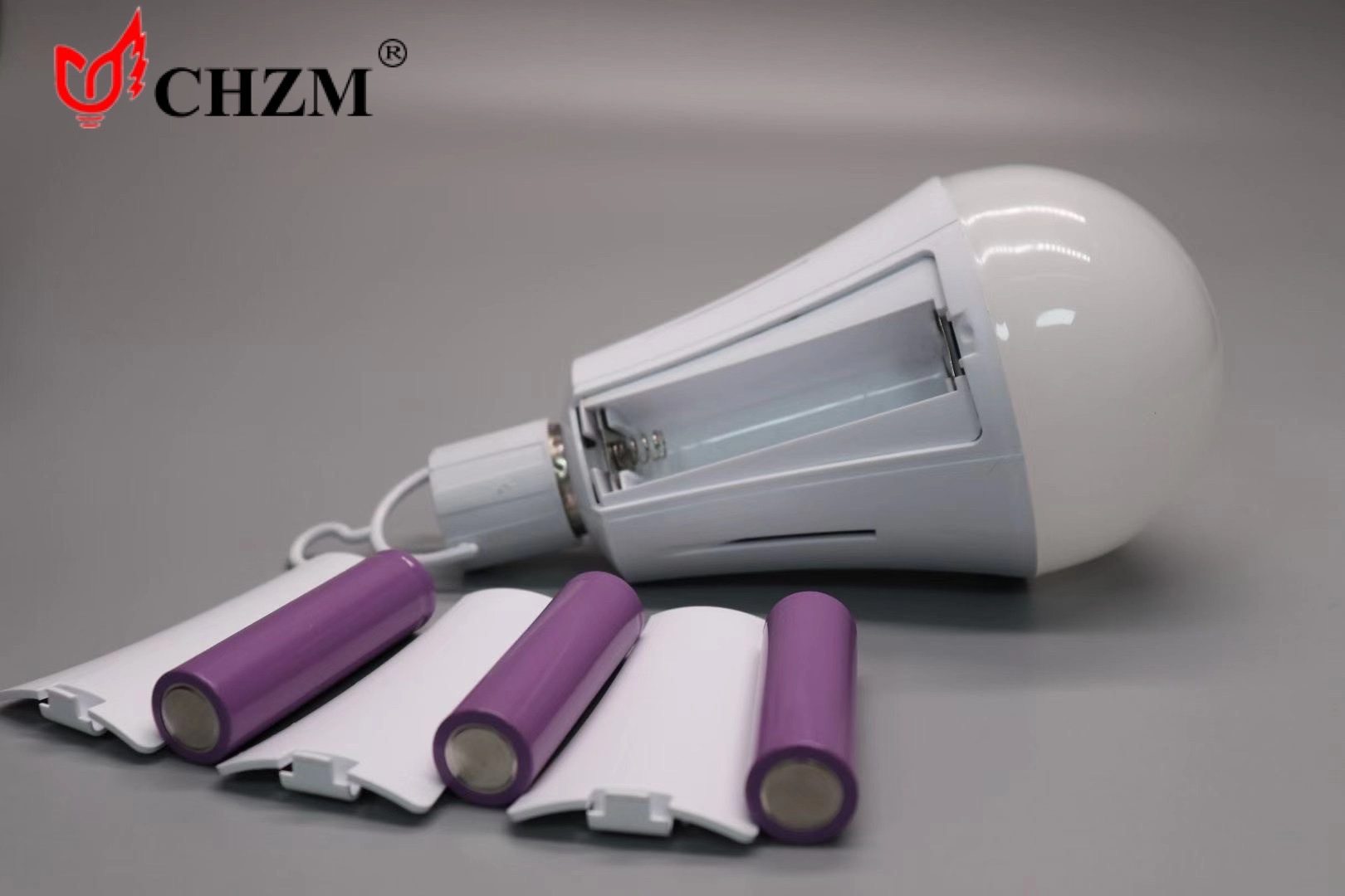 LED dual-battery charging emergency bulb, automatic charging high-brightness emergency bulb, household power outage lighting emergency light Specification image