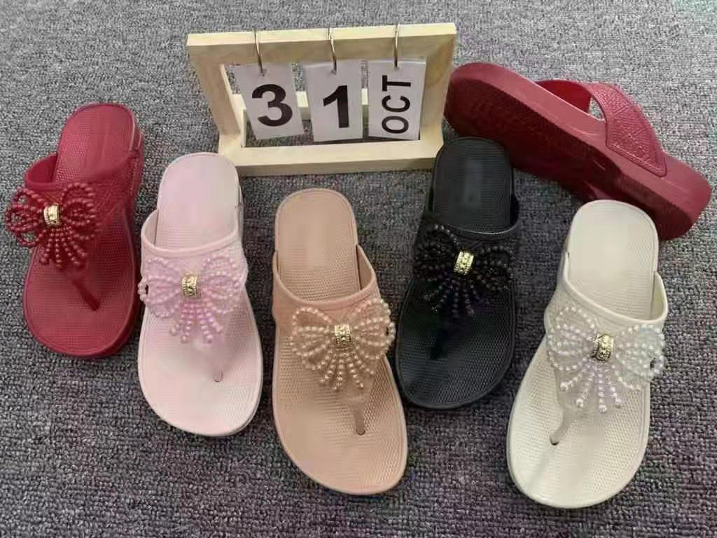 Summer women Korean fashion bow slippers