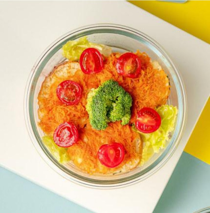 Microwave-safe food storage box, special bowl with lid, glass lunch box, office lunch box, fat-reducing lunch box set, large round, 950ml detail image 4