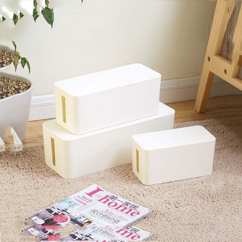 小号塑料电线收纳盒电源线整理盒插板集线盒办公室插座整理盒  量大价格请咨询客服产品图