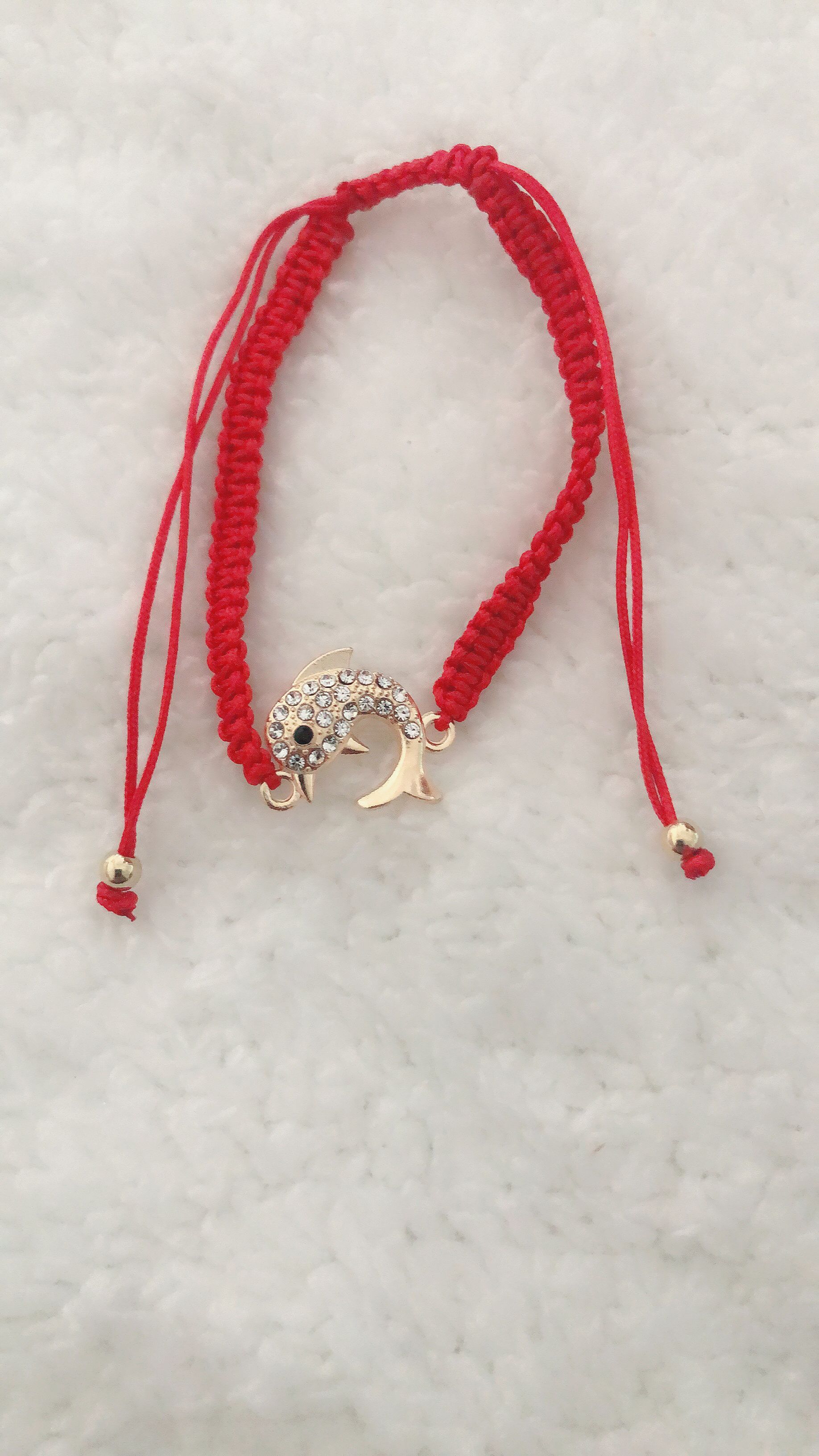 Braided bracelet flat with goldfish dot drill thumbnail