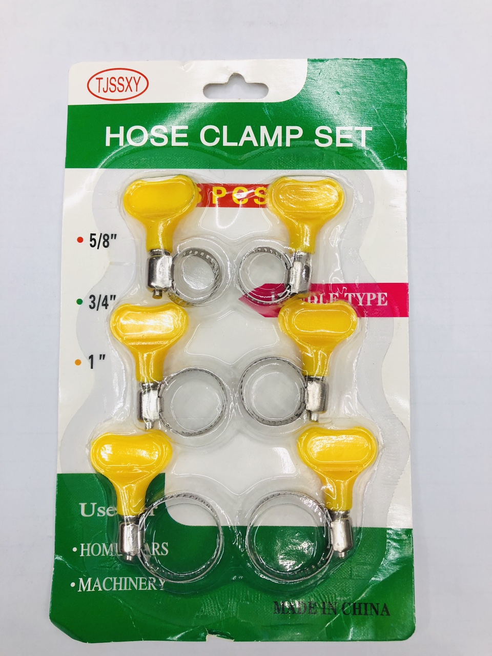 6pc塑夹喉箍水管油管卡箍抱箍管夹活箍管箍五金工具