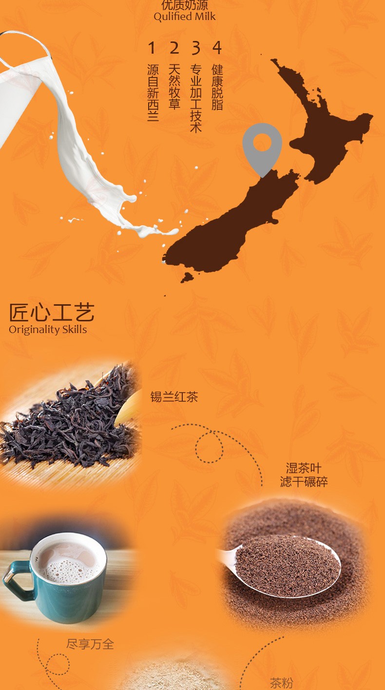 马来西亚奶茶无奶精无植脂末速溶奶茶拉茶健康无添加三合一含糖原装进口详情5