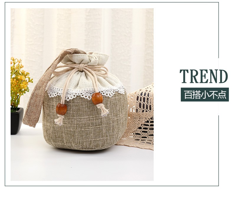 厂家直销新款束口袋化妆品收纳袋礼品包装袋香薰料包装空袋购物袋详情图3