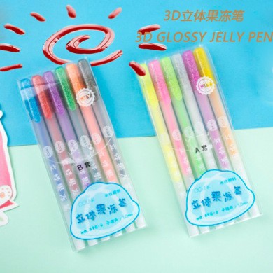 Colin 890 3D Highlighter DIY Hand Painting Doodle Diary Student Creative 3D Jelly Pen Set detail image 1