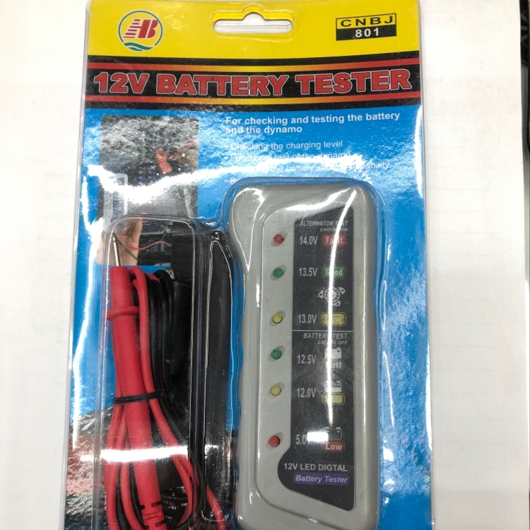 801型汽车电瓶检测仪充电检测仪五金工具