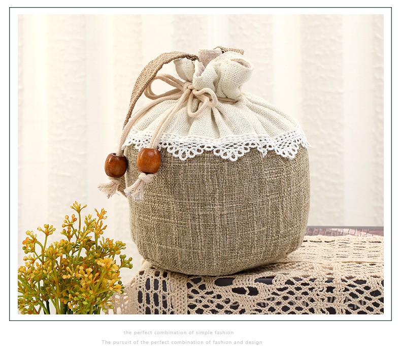 厂家直销新款束口袋化妆品收纳袋礼品包装袋香薰料包装空袋购物袋详情图13