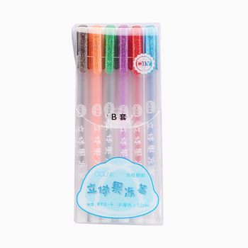 Colin 890 3D Highlighter DIY Hand Painting Doodle Diary Student Creative 3D Jelly Pen Set undefined